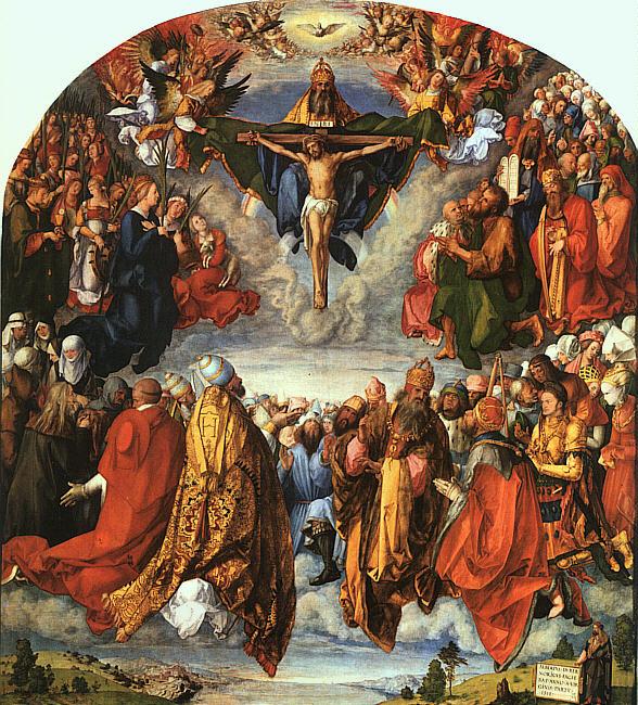 Albrecht Durer Adoration of the Trinity China oil painting art